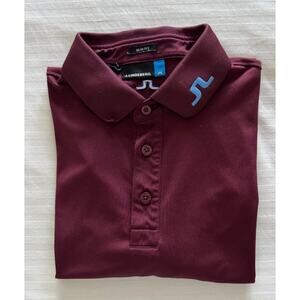 Hurly Men's S/S Polo Shirt Burgundy Size Small A+